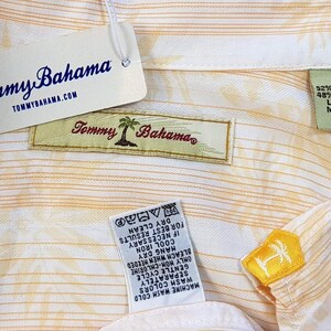 TOMMY BAHAMA Hawaïaans herenshirt (katoen/tenceloranje) (s/m) - L - 46" afbeelding 4