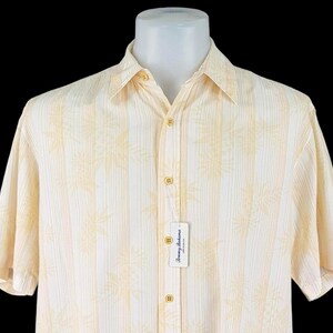 TOMMY BAHAMA Hawaïaans herenshirt (katoen/tenceloranje) (s/m) - L - 46" afbeelding 2