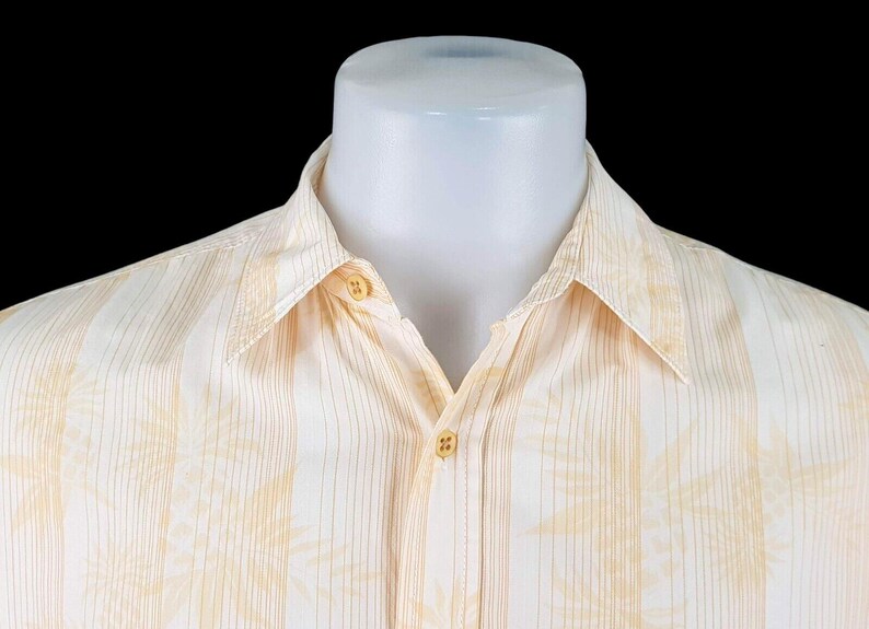 TOMMY BAHAMA Hawaïaans herenshirt (katoen/tenceloranje) (s/m) - L - 46" afbeelding 6