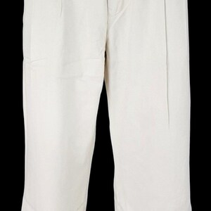 TOMMY BAHAMA Mens 100% SILK Ivory Luxury Evening Trousers Pants - W35 L28 image 4