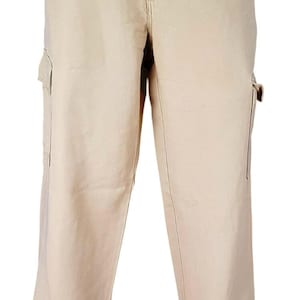 TOMMY BAHAMA RELAX Herren Beige Baumwolle/Tencel Cargo Hose Hose - W36 L34 Bild 1