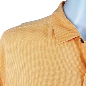 TOMMY BAHAMA Mens 100% Silk Orange S/S Luxury Evening Shirt - XL - 54" image 3