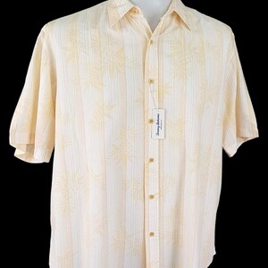 TOMMY BAHAMA Hawaïaans herenshirt (katoen/tenceloranje) (s/m) - L - 46" afbeelding 8