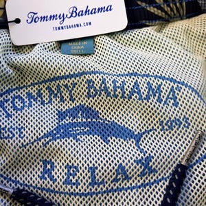 TOMMY BAHAMA RELAX Mens Blue Board Swimming Short - M - Waist 32" image 4