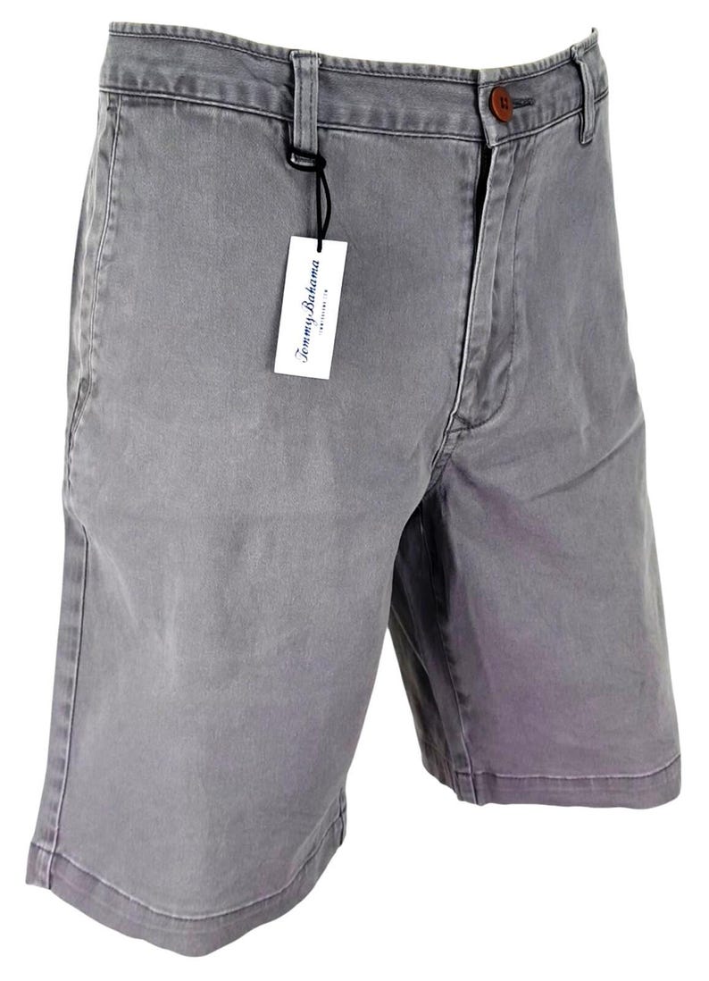 TOMMY BAHAMA Mens Grey Evening Shorts Flat Stretch Cotton - Waist 34" image 1