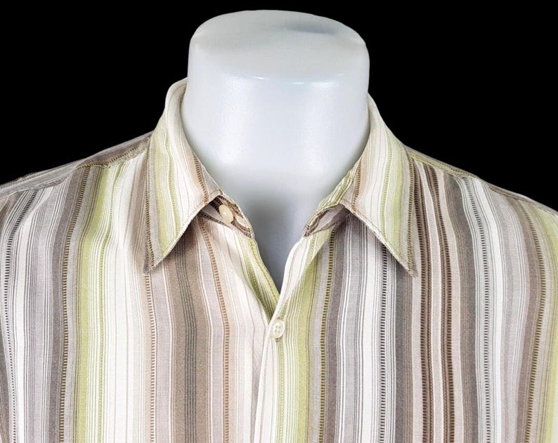 TOMMY BAHAMA Mens Tencel LUXURY S/S Evening Shirt - L - 50" image 8