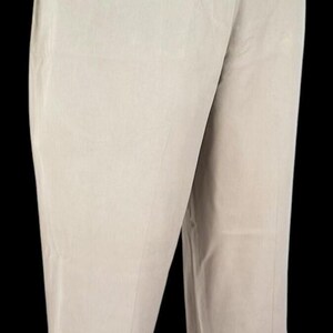 TOMMY BAHAMA Mens 100% SILK Beige Luxury Evening Trousers Pants - W36 L30 image 6