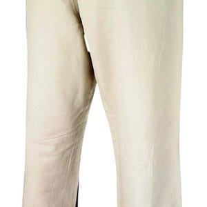 Pantaloni da sera da uomo TOMMY BAHAMA in lino beige chiaro - W36 L33 immagine 9