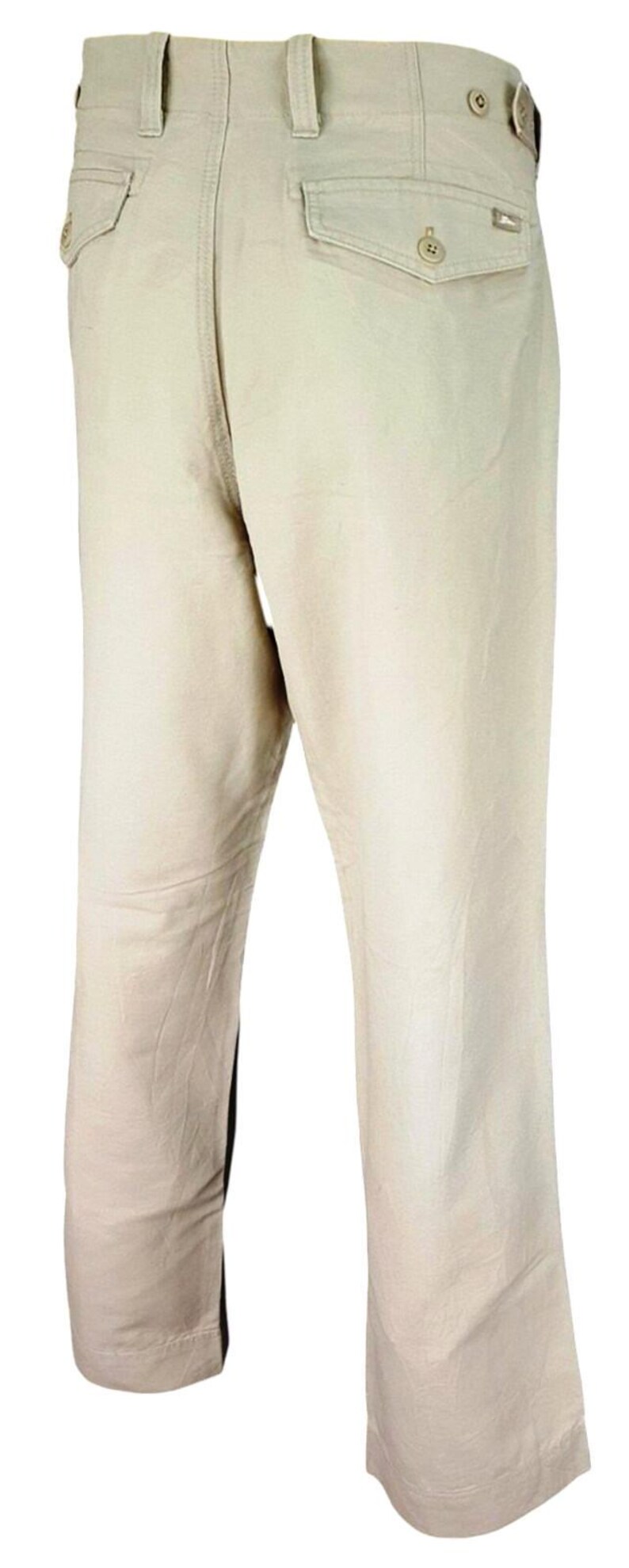 Pantaloni da sera da uomo TOMMY BAHAMA in lino beige chiaro - W36 L33 immagine 9