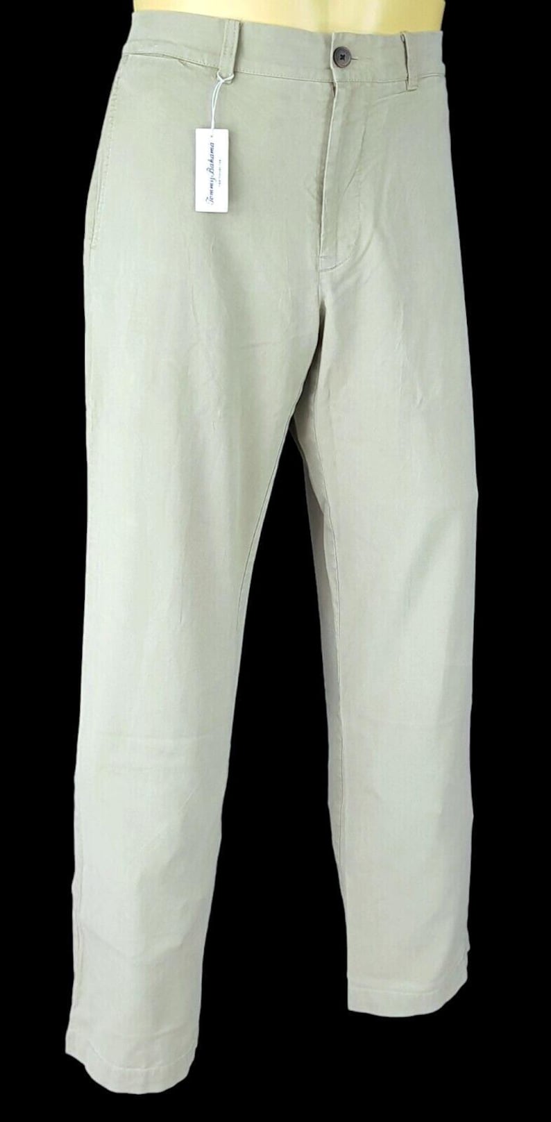 TOMMY BAHAMA Mens Cotton/Tencel Green TROUSERS Flat - 34x31 - W34 L31 image 6