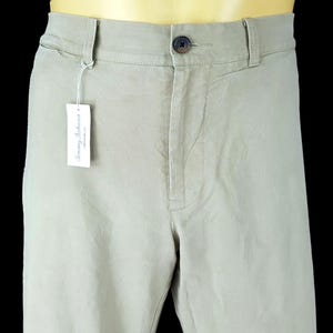 TOMMY BAHAMA Mens Cotton/Tencel Green TROUSERS Flat - 34x31 - W34 L31 image 2