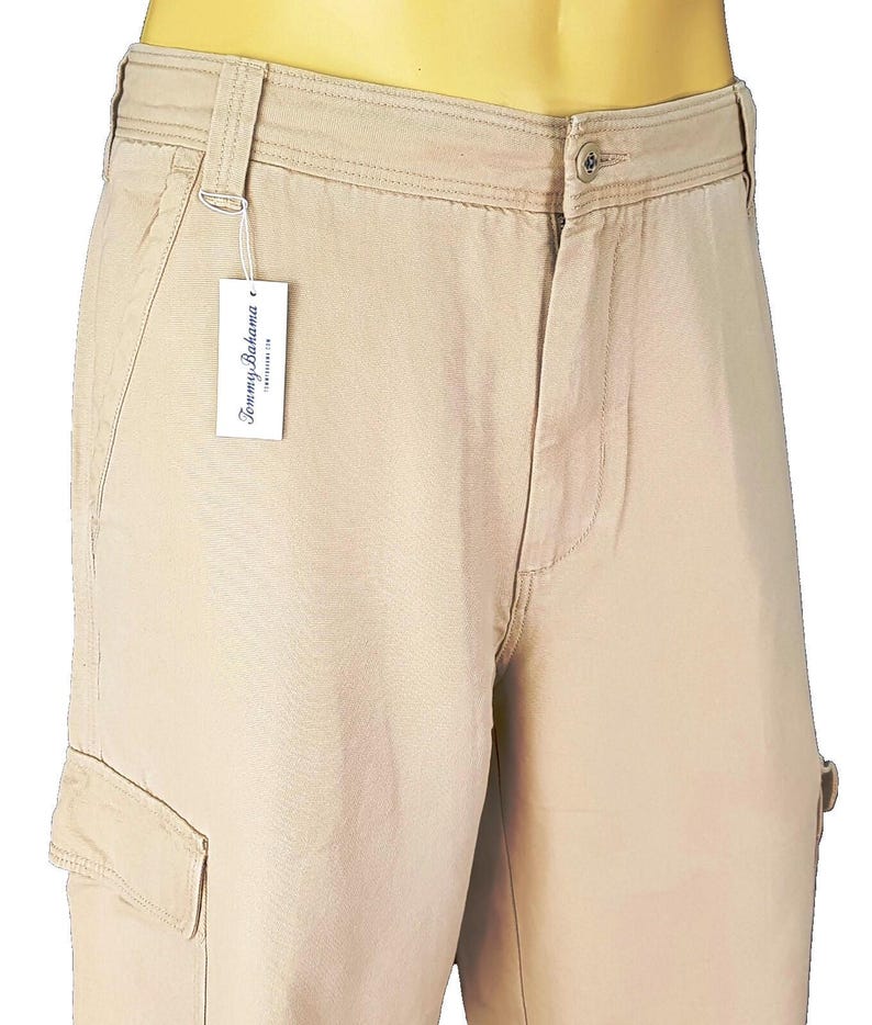 TOMMY BAHAMA RELAX Herren Beige Baumwolle/Tencel Cargo Hose Hose - W36 L34 Bild 8