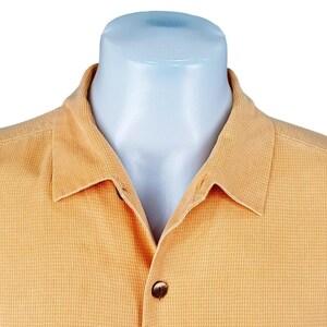 TOMMY BAHAMA Mens 100% Silk Orange S/S Luxury Evening Shirt - XL - 54" image 7