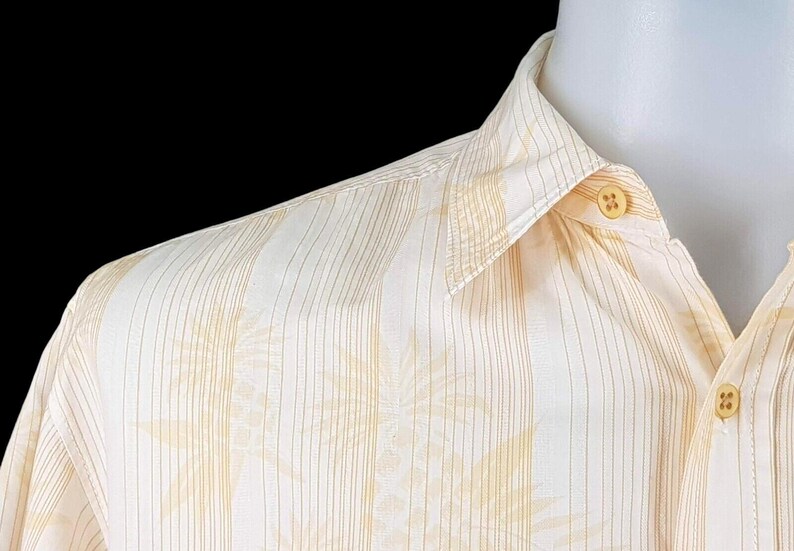 TOMMY BAHAMA Hawaïaans herenshirt (katoen/tenceloranje) (s/m) - L - 46" afbeelding 3