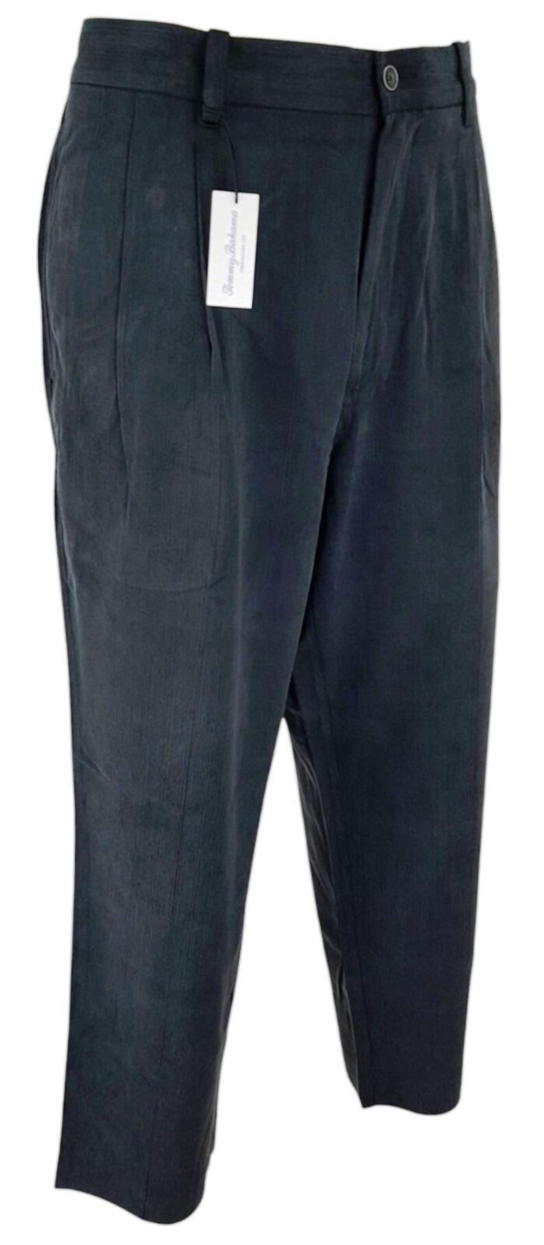 TOMMY BAHAMA Herren Seide Schwarz Luxus Abend Hose Hose - W35 L30 Bild 4