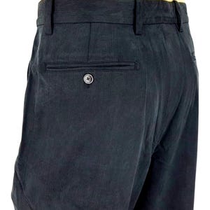 TOMMY BAHAMA Herren Seide Schwarz Luxus Abend Hose Hose - W35 L30 Bild 2