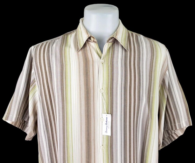 TOMMY BAHAMA Mens Tencel LUXURY S/S Evening Shirt - L - 50" image 2