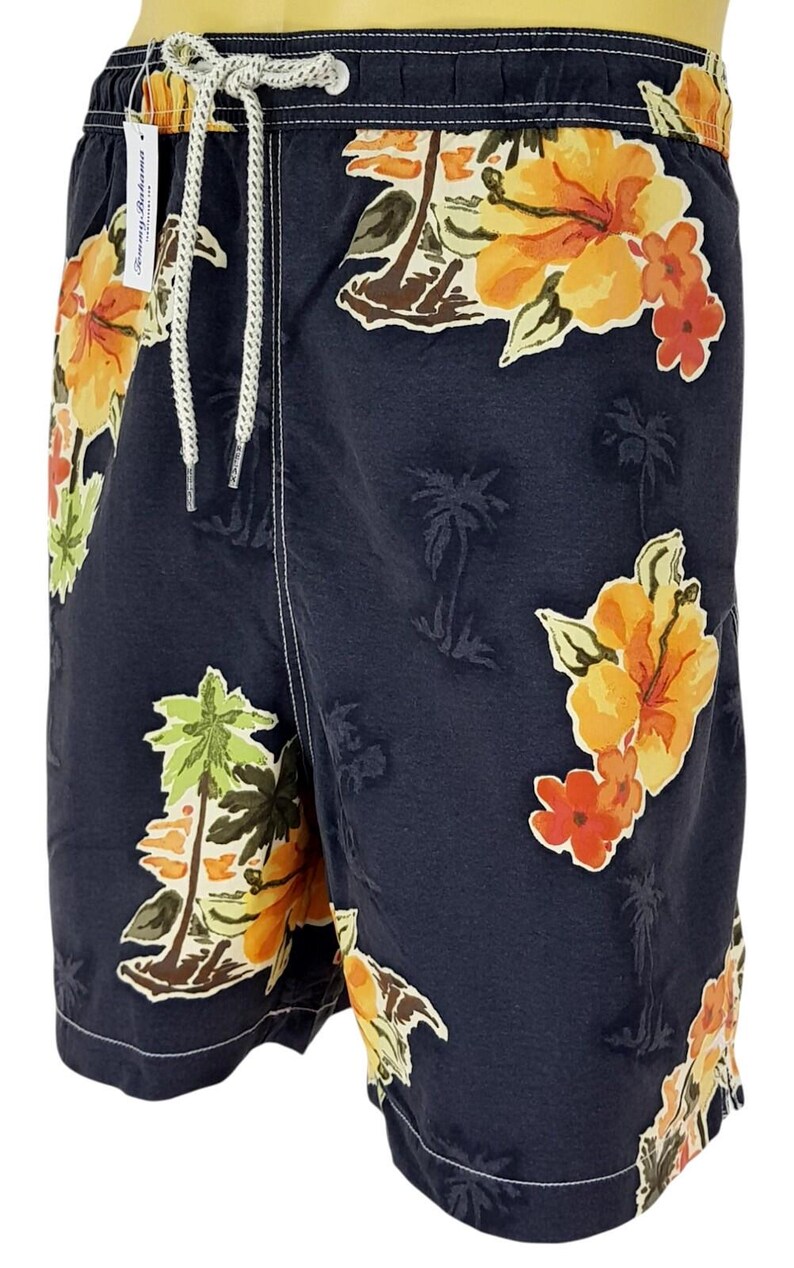 TOMMY BAHAMA Relax Herren Grau Board Swim Shorts Hawaiische Badeshorts - XL - Taille 100cm Bild 2