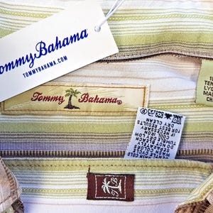 TOMMY BAHAMA Mens Tencel LUXURY S/S Evening Shirt - L - 50" image 4