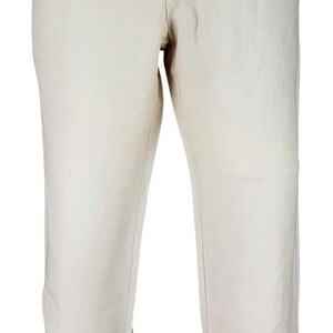TOMMY BAHAMA Mens LINEN/Tencel Ivory Evening Trousers Pants Flat - W32 L29 image 4