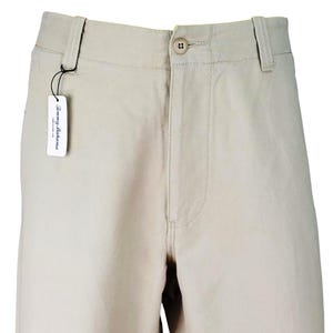 Pantaloni da sera da uomo TOMMY BAHAMA in lino beige chiaro - W36 L33 immagine 8