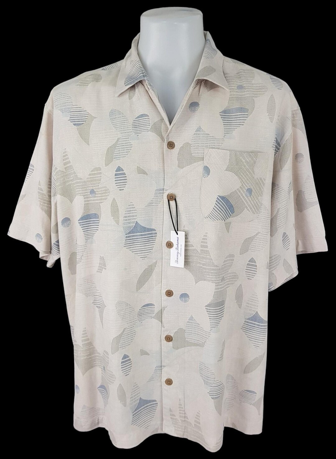Tommy Bahama Men's Ocean Deep Shirt Jacket Blue Size XXX-Large