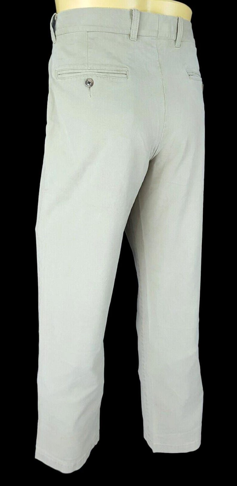 TOMMY BAHAMA Mens Cotton/Tencel Green TROUSERS Flat - 34x31 - W34 L31 image 9