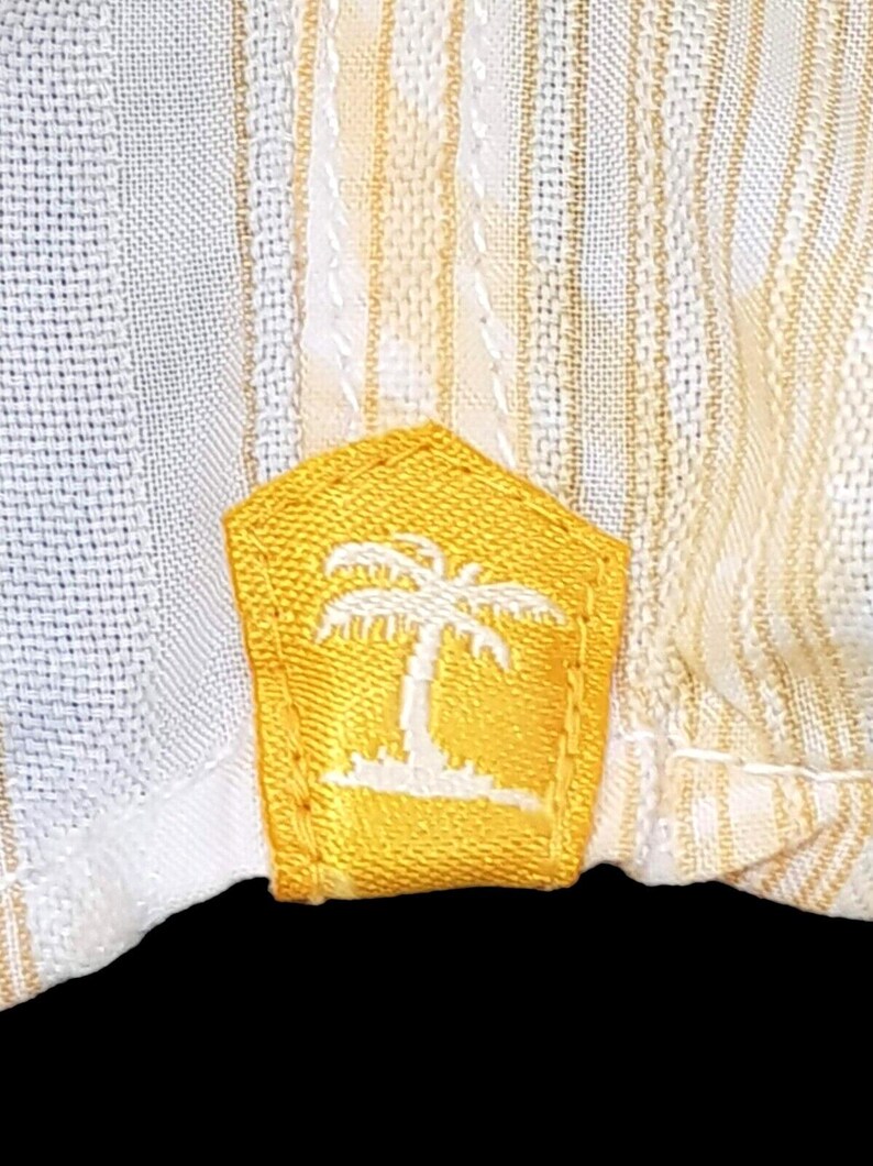 TOMMY BAHAMA Hawaïaans herenshirt (katoen/tenceloranje) (s/m) - L - 46" afbeelding 9