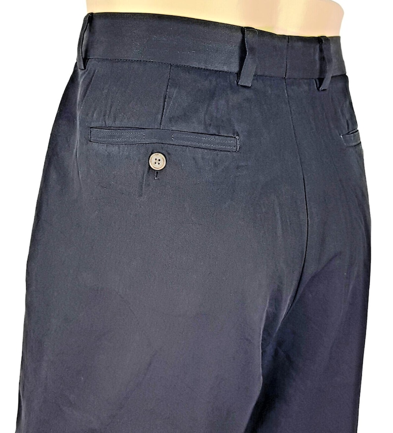 Pantalones de noche de lujo negros para hombre TOMMY BAHAMA con dobladillo - W35 L31 imagen 5