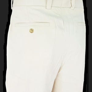 TOMMY BAHAMA Mens 100% SILK Ivory Luxury Evening Trousers Pants - W35 L28 image 2