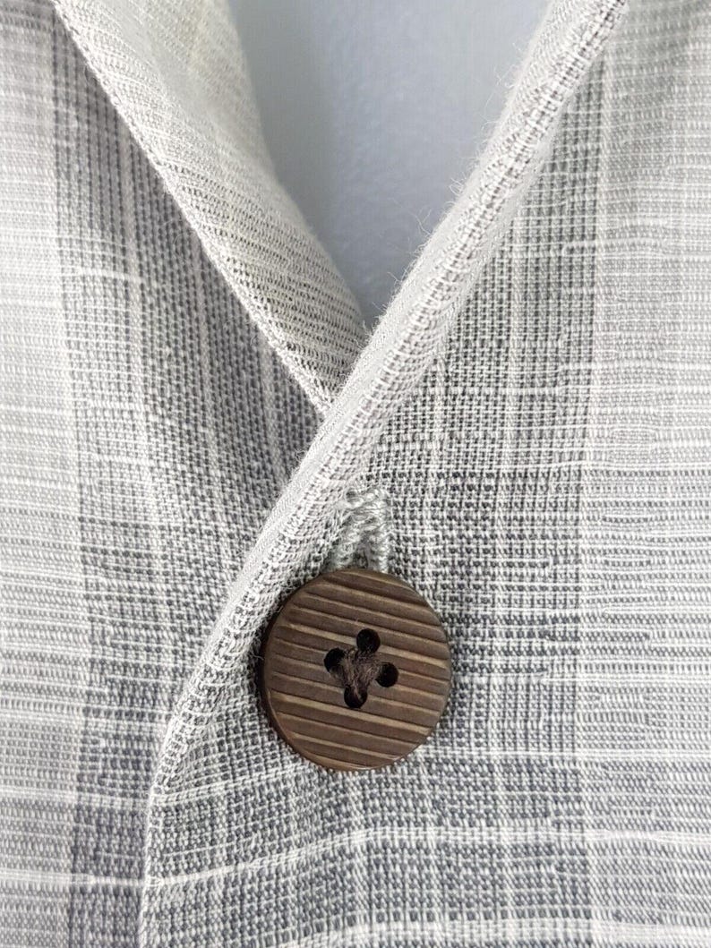 TOMMY BAHAMA Original Mens Tencel Grey S/S Evening Shirt - XL - 50" image 7