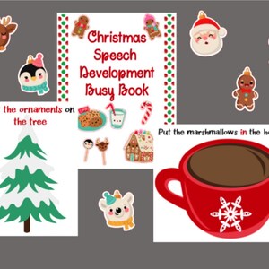 Speech Development Busy Book-Christmas