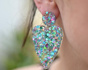 Boucles d'oreille paillettes