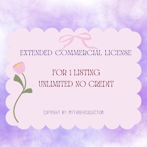 Extended Commercial License – Unlimited Sales for Digital Products | No Credit Required | Instant Download