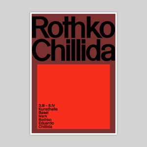Mark Rothko and Eduardo Chillida Poster