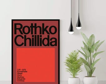 Mark Rothko e Eduardo Chillida Poster