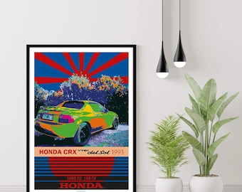 Honda CRX Vtec Del Sol 1993 - Classic Car Vintage Auto d'epoca Sport