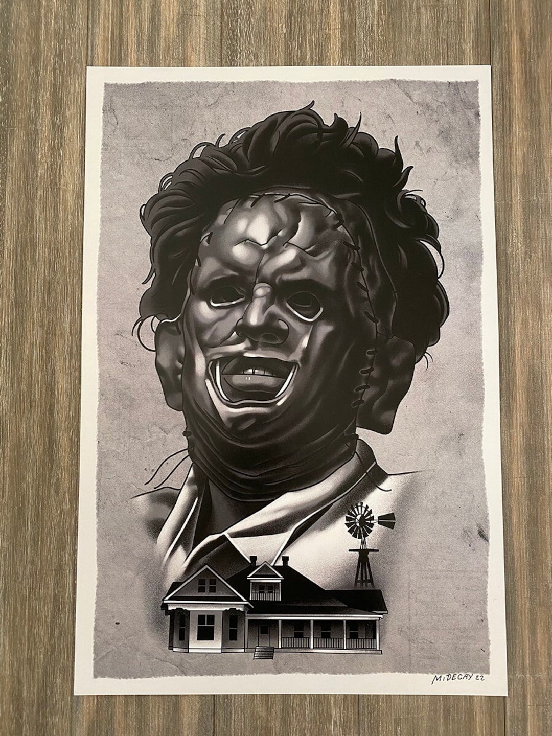 Leatherface Texas Chainsaw Massacre Horror Art Print 12x18 - Etsy