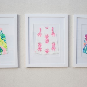 Shift Dress Silhouette Wall Décor - Girl Room Décor, Baby Room Décor, Nursery Décor, frames are not included!