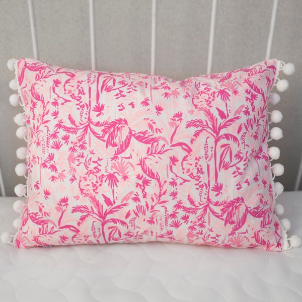 Decorative Pillow Cover - Tropical Home Nursery Décor, Dorm Room, Palm Beach Pillow - Corals Mermaids Pineapples Orchids Flamingoes Palms