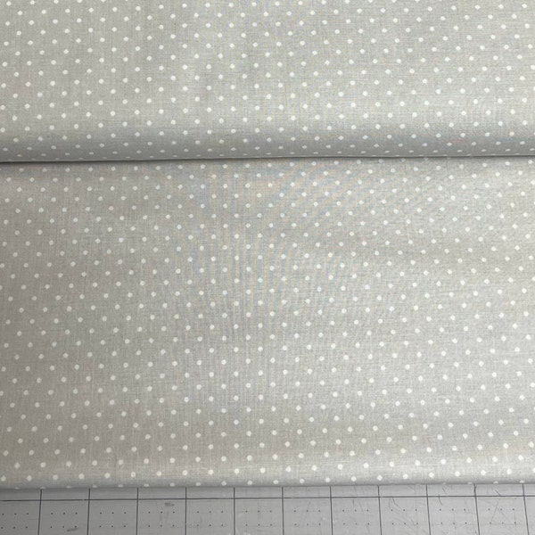 1 YRD Michael Miller Fabrics - CX5514-FOGX Pinhead - 100% Quilting Cotton - Gray, Grey, Pindots, Polka Dots ,Small Dots, Mini Dots