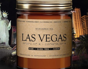 Las Vegas Scented Candle - Clover | Aloe Vera | jasmine