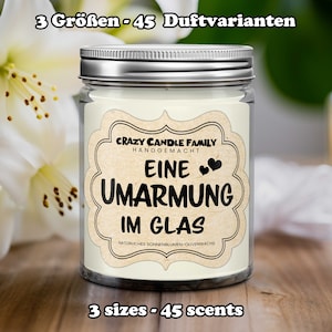 A Hug in a Jar Candle - Gifts for Cancer Survivor, Gift for Friend with Cancer, Get Well Soon Gift, Illness Gift