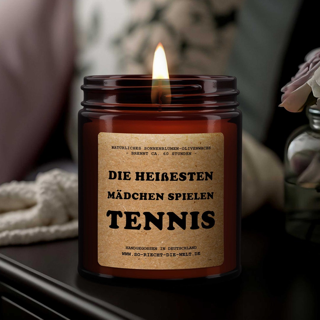 Hottest Girls Playing Tennis - Scented Candle, Candle, Girlfriend Gift ...