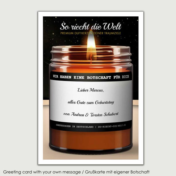 Candlebloxx 70cm lange Kerze - mit oder ohne Duft, nachfüllbar