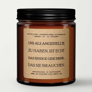 Having us as employees is really the only one, scented candle, funny gift for boss, gift from employee for boss,
