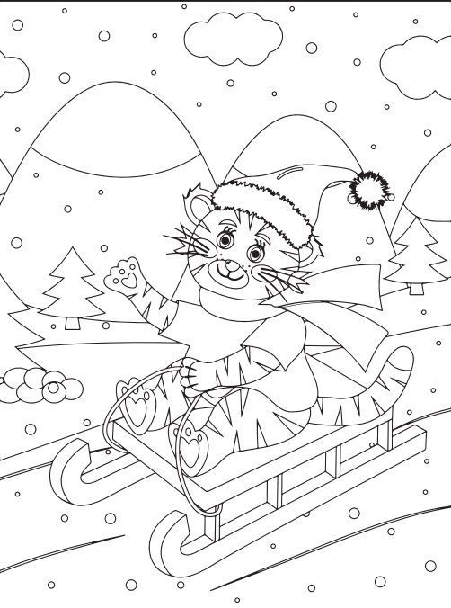 Printable Christmas Coloring Book 110 Pages - Etsy