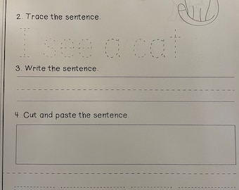 Sentence building for years 1-2