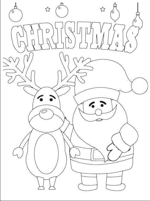 Printable Christmas Coloring Book 110 Pages - Etsy