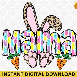 Mama Easter PNG - Easter Mama Bunny Coquette Png, Easter Png, Happy Easter png, Coquette Easter png, Mama Png, Easter Day Design Png